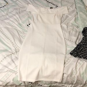White off the shoulder dress